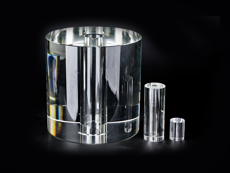 High pressure glass tube